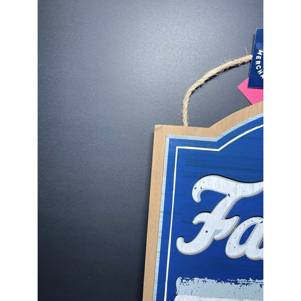 LA Dodgers Fan Cave Wood‎ 15in Sign MLB Genuine Merchandise Rico Industries NWT - Picture 4 of 4